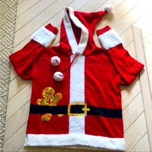 Santa/Mrs Claus Christmas hooded sweater